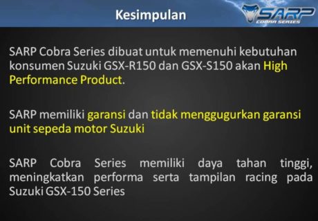 sarp cobra series sarp-cobra-series-suzuki-gsx-150