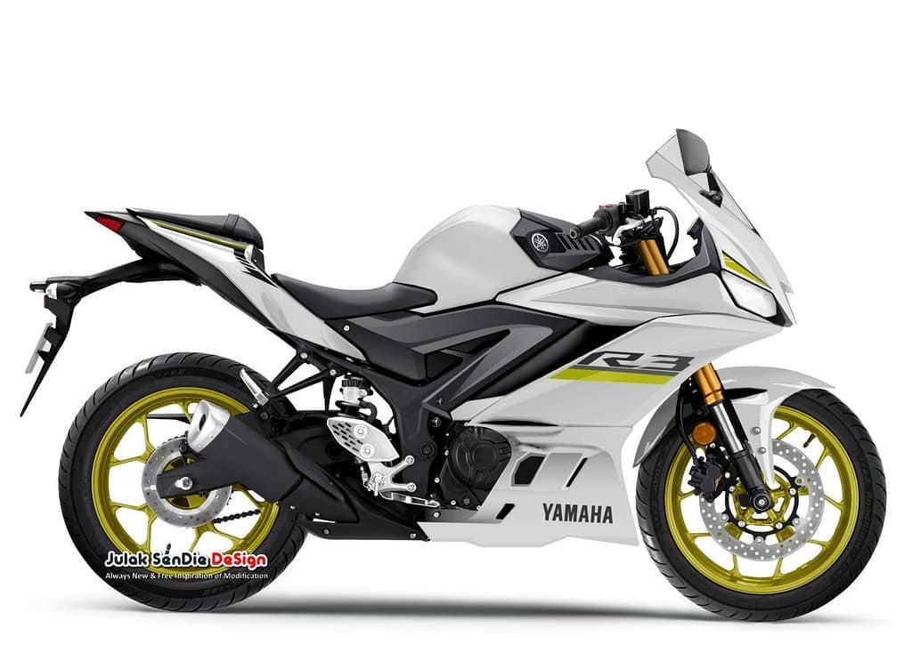 2019 Yamaha R3 White