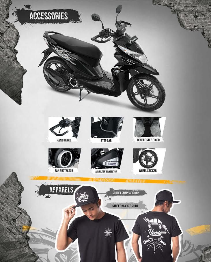 Aksesoris dan Apparel Honda BeAT Street