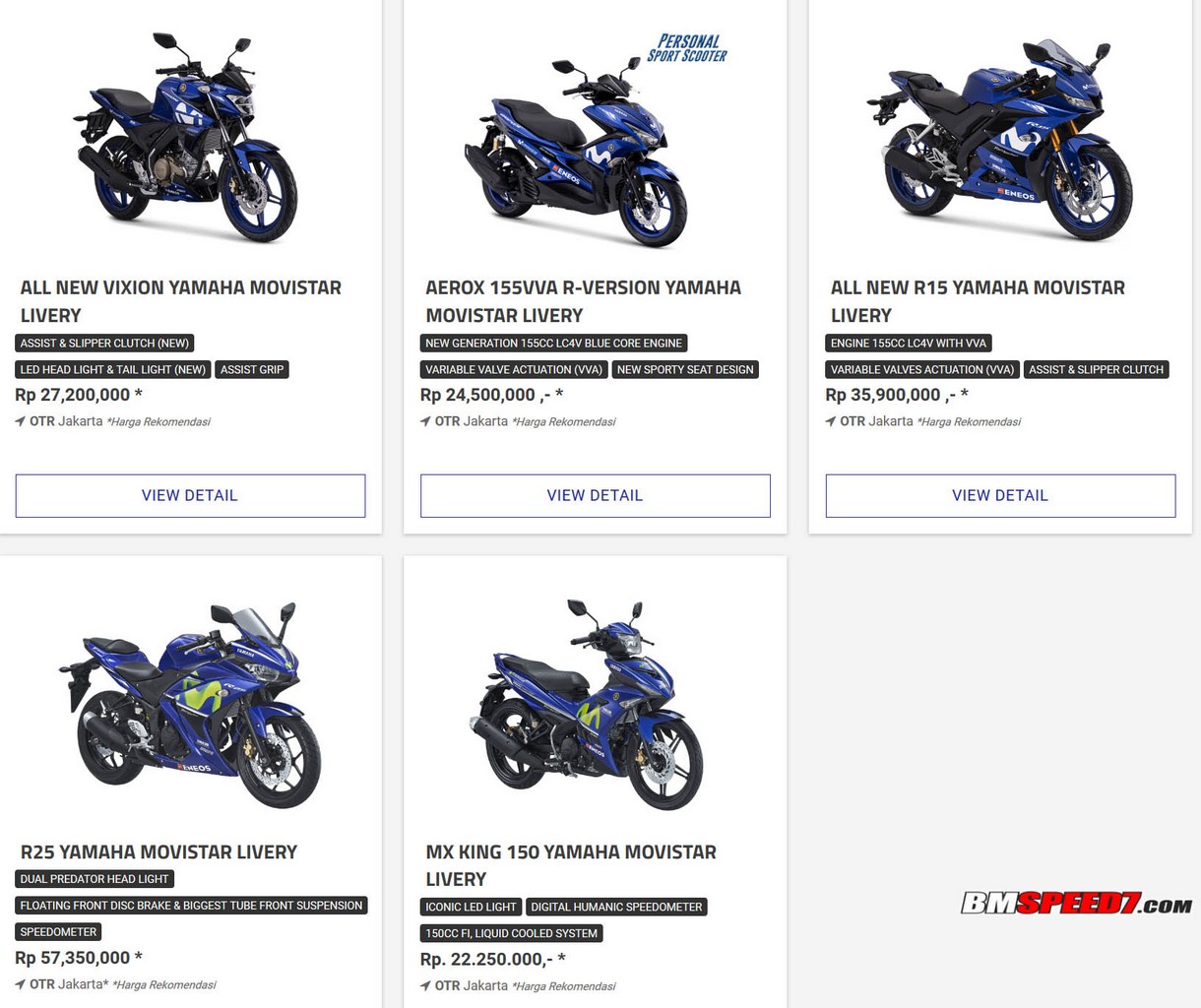 Yamaha Movistar Livery