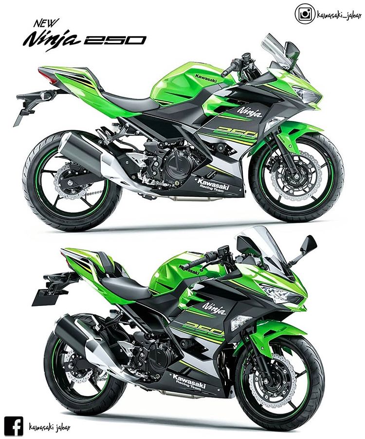 Warna Baru Kawasaki Ninja 250 2019 Hijau KRT