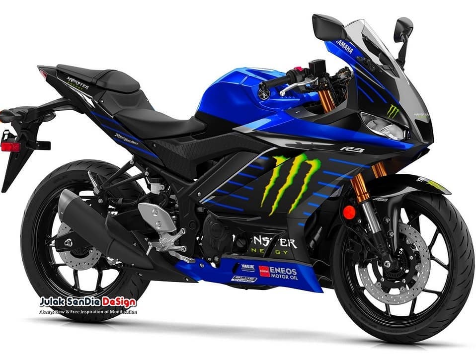 Yamaha New R25 Monster Energy