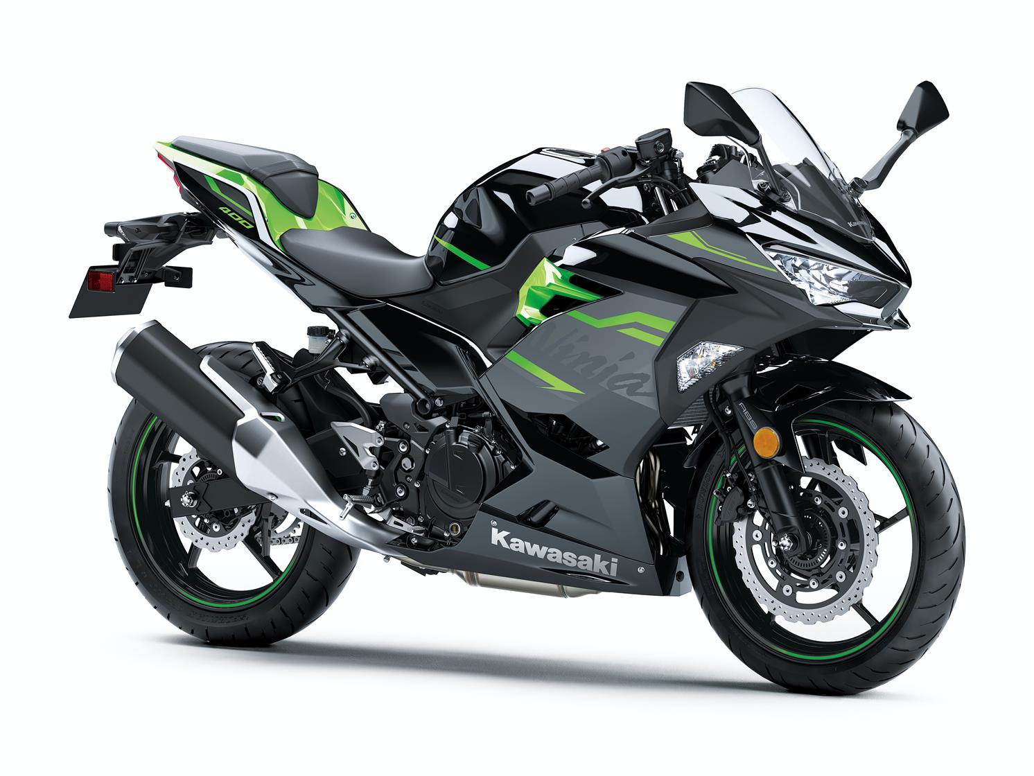 Kawasaki Ninja 400 2020 Metallic Spark Black / Lime Green