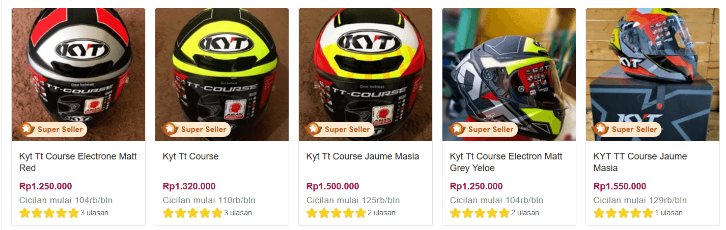 Harga KYT TT Couse Bukalapak