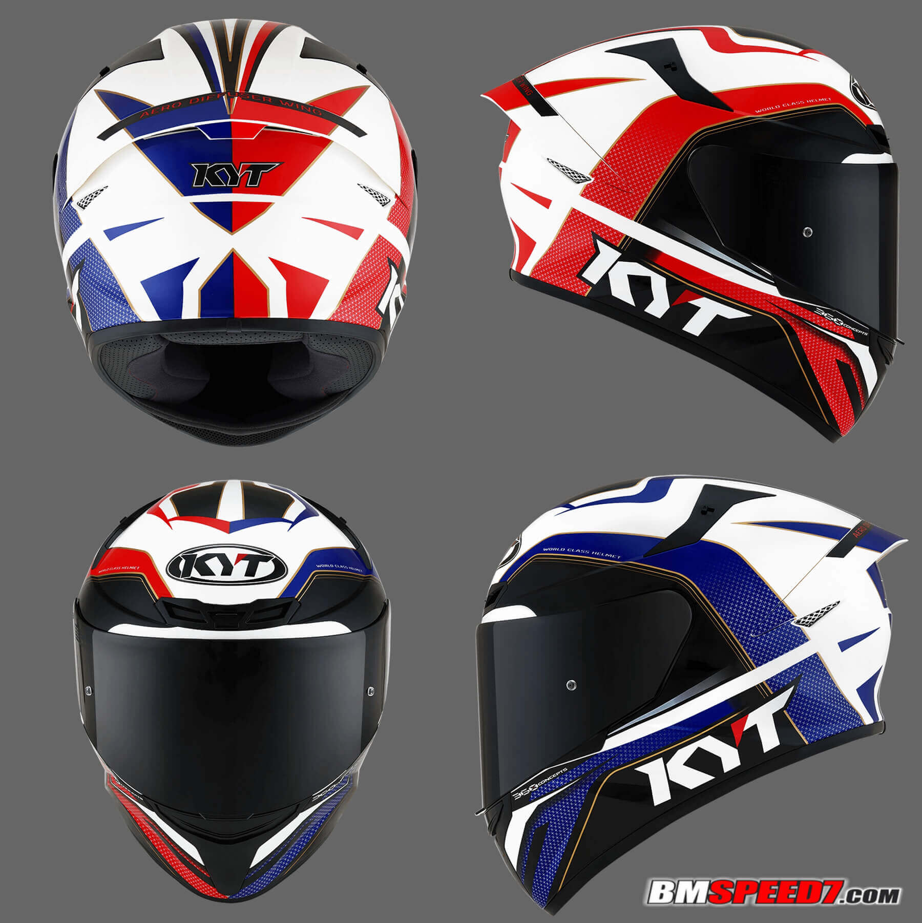 KYT TT Course Grand Prix Blue Red