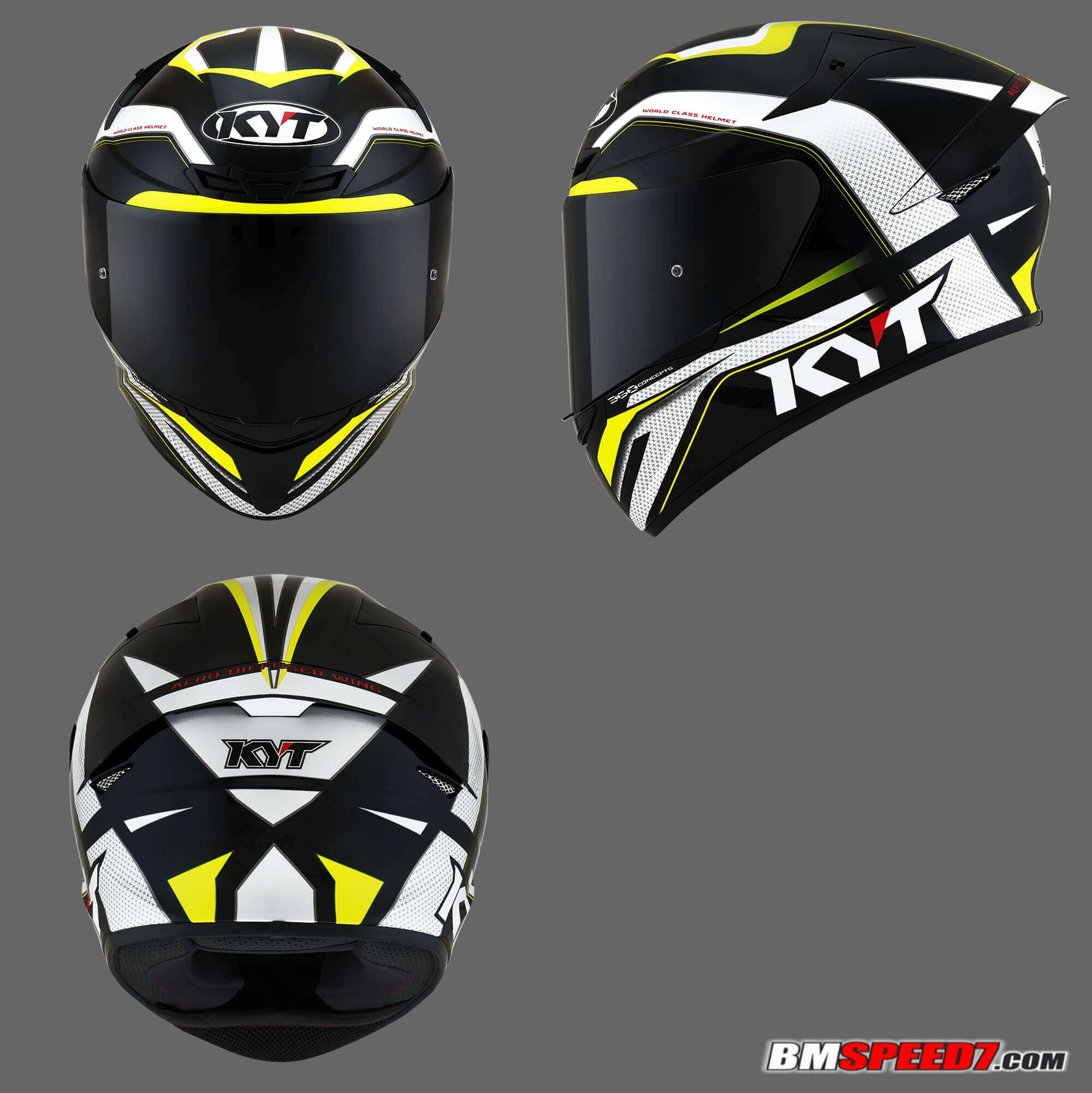 KYT TT Course Grand Prix Black Yellow