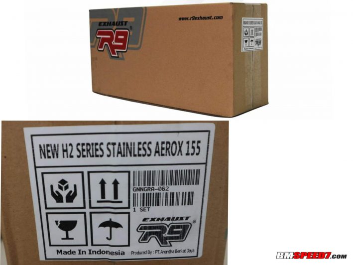 Kardus Knalpot R9 Asli