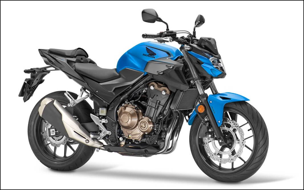 2021 Honda CB500F Candy Caribbean Blue Sea