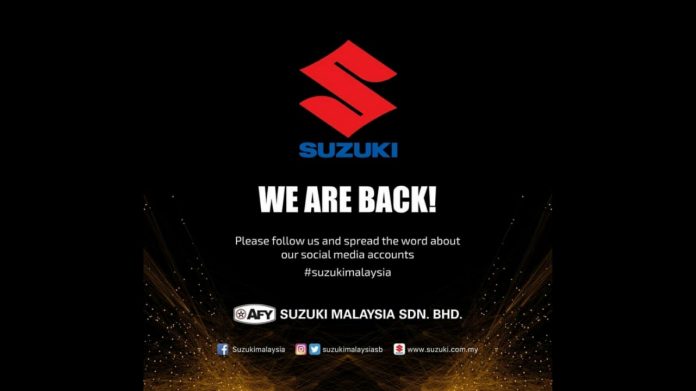 Suzuki Back to Malaysia