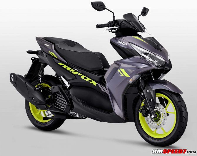 Yamaha Aerox 155 2021 Abu Abu Kuning