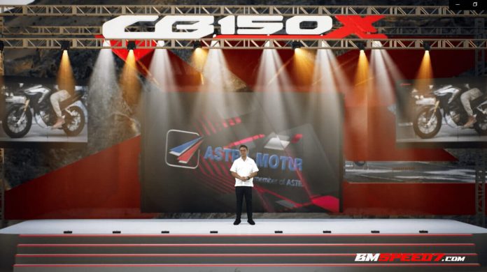 Pak Ronaldo Widjaja,Region Head Astra Motor Jateng di Virtual Launching CB150X
