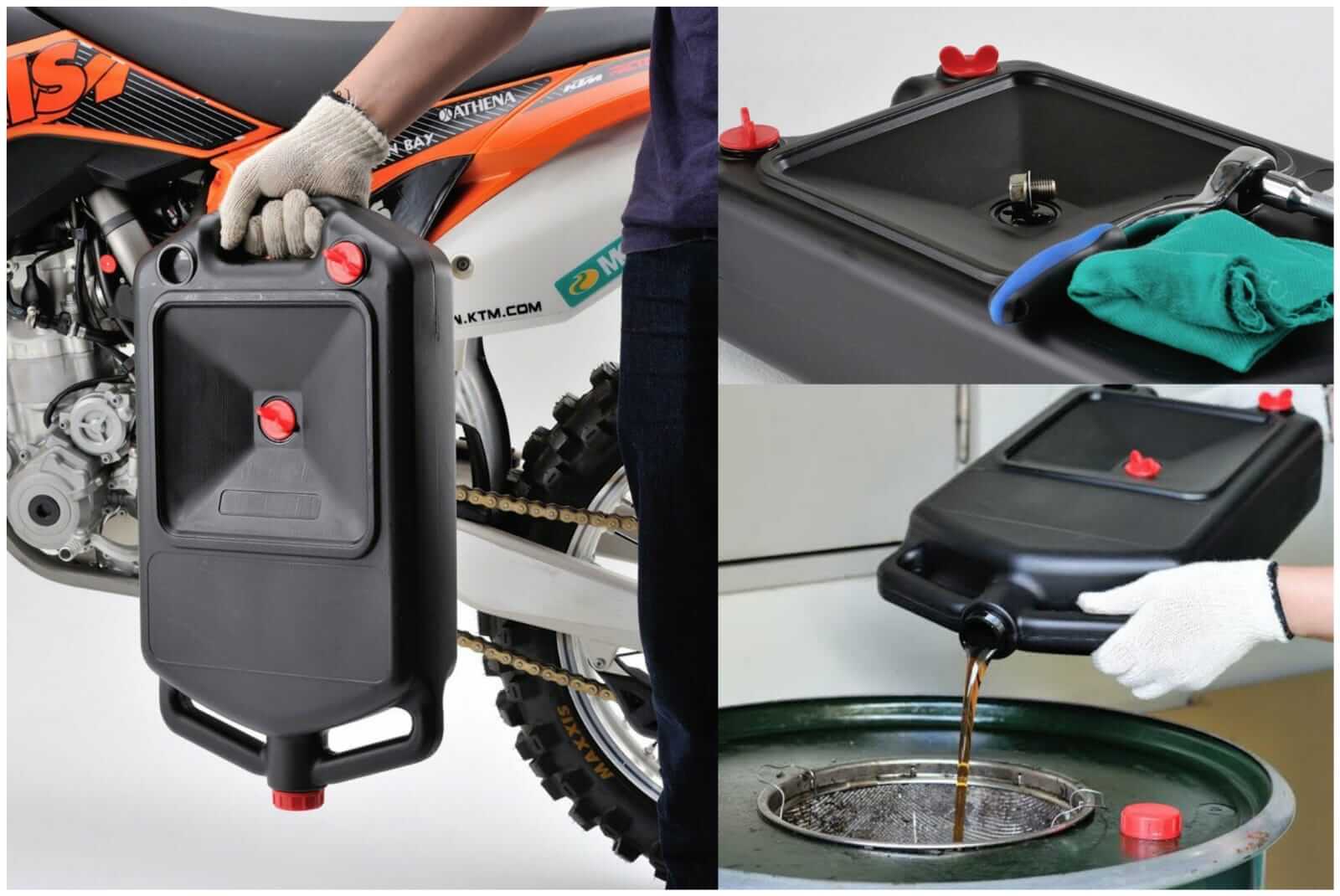 Kelebihan oil/liquid drain pan
