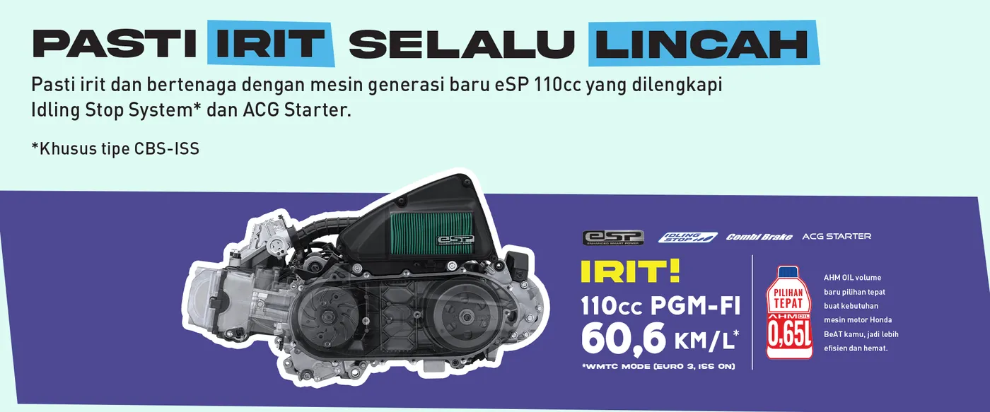 Mesin 110cc Honda generasi terbaru