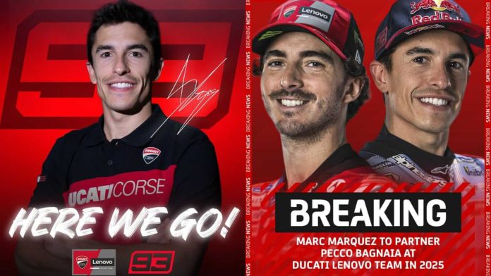 Marc Marquez Ducati Lenovo MotoGP Team